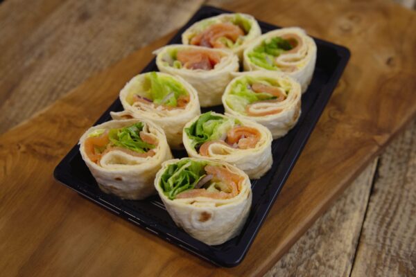 Maaltijdwrap Zalm gesneden